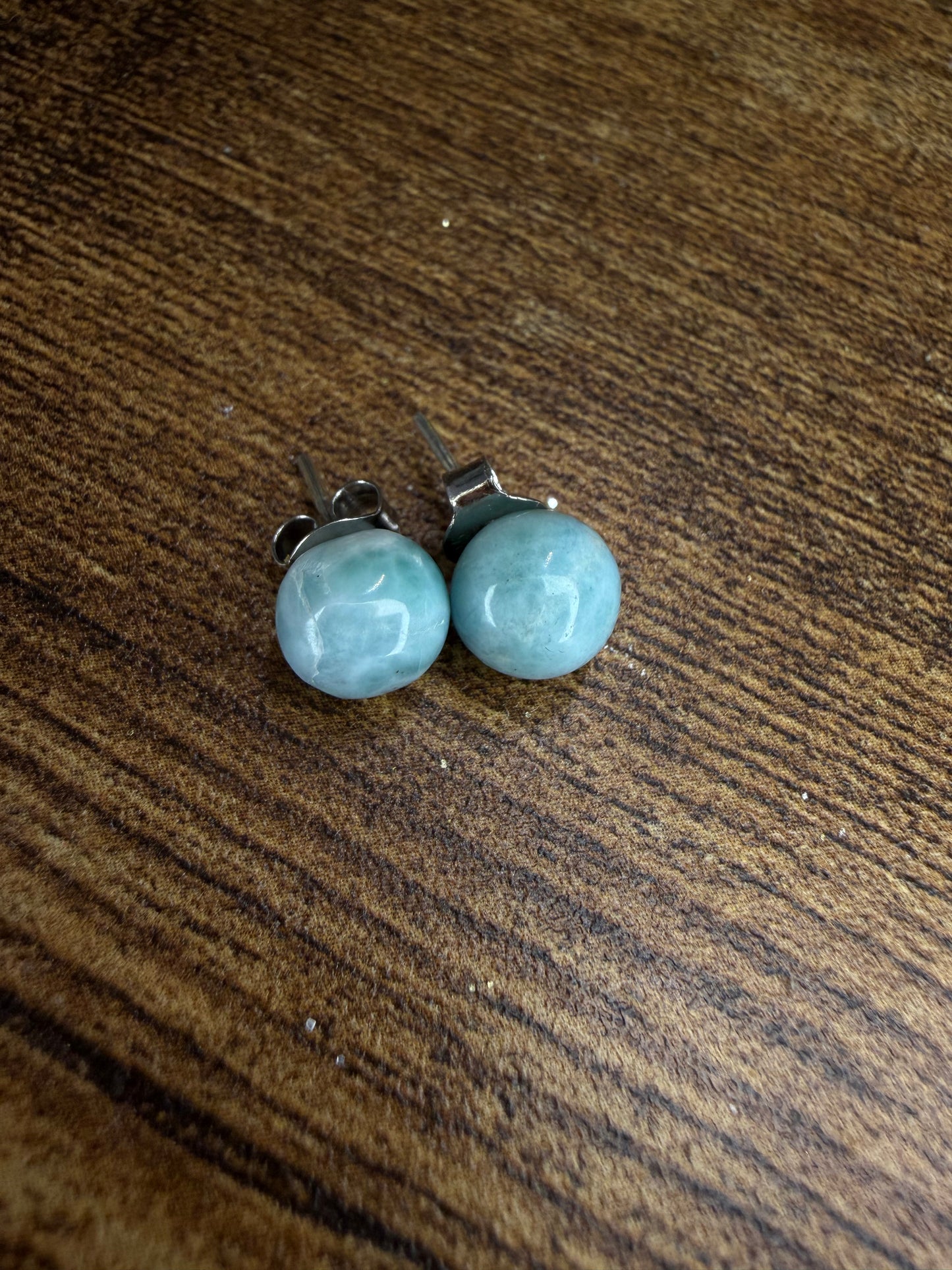 Larimar studs
