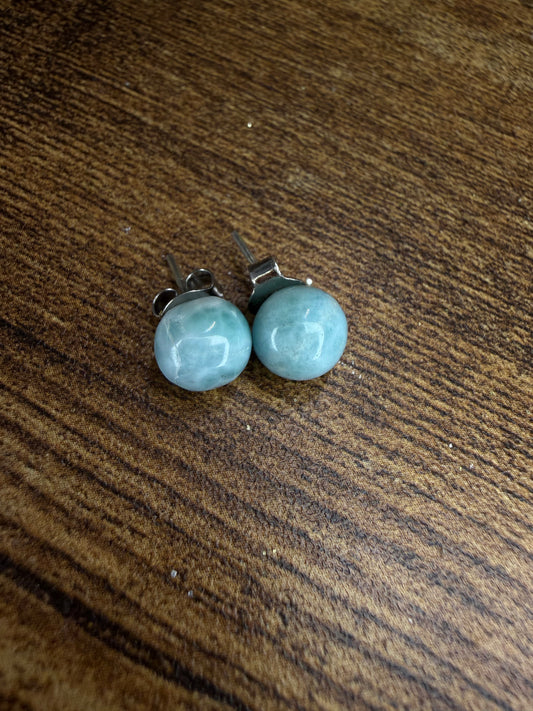 Larimar studs