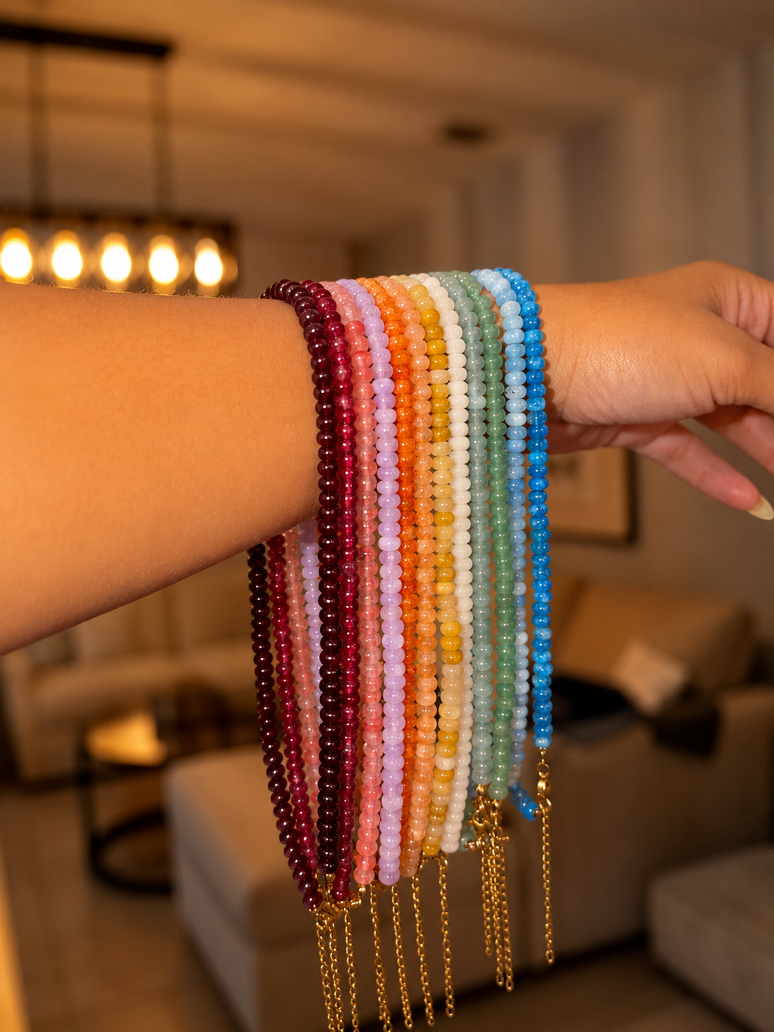 Rainbow necklace 🩶🤍💜🩵💙🧡💖❤️
