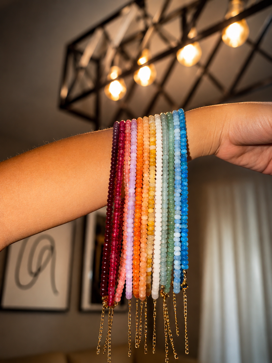 Rainbow necklace 🩶🤍💜🩵💙🧡💖❤️