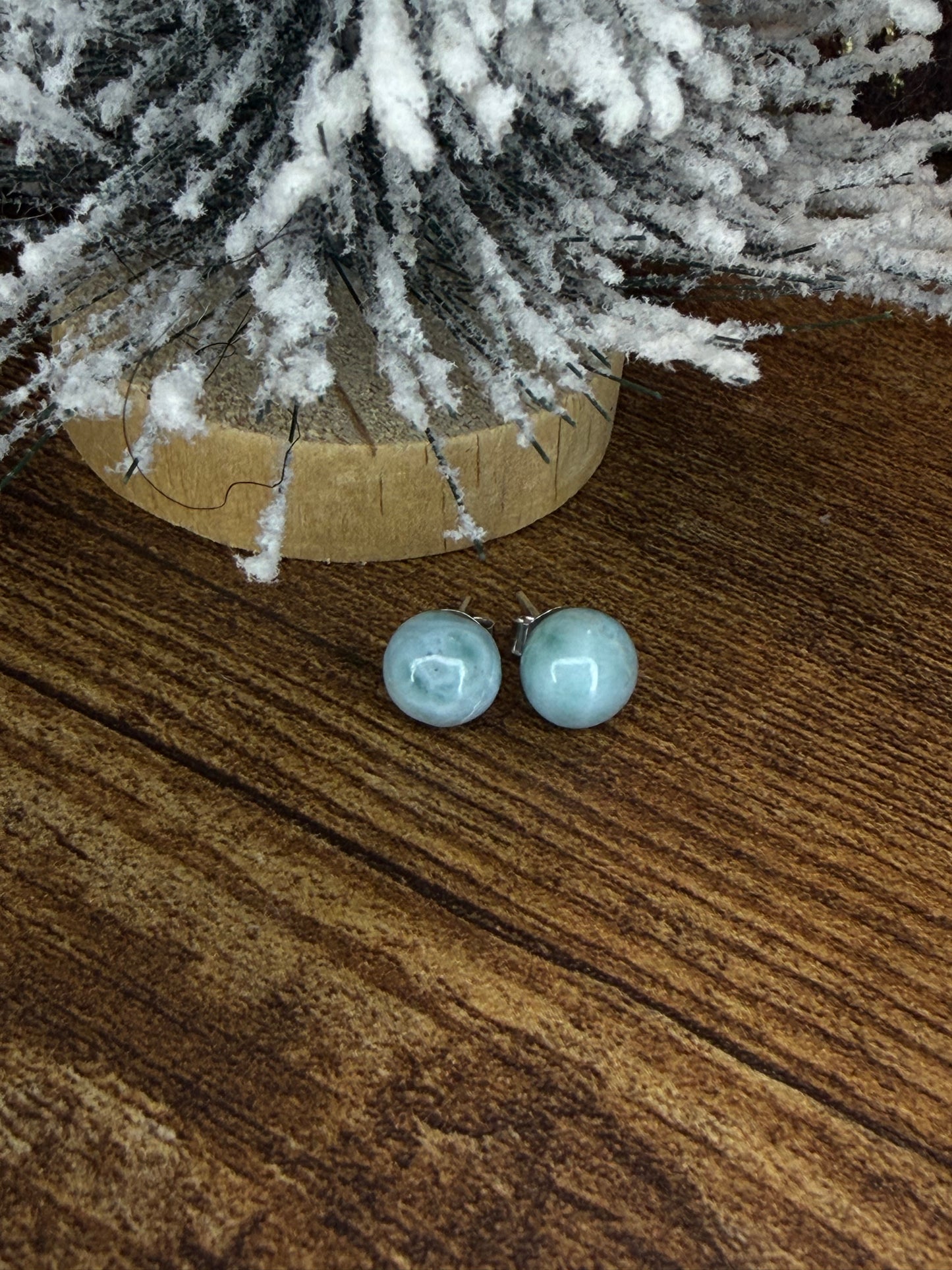 Larimar studs