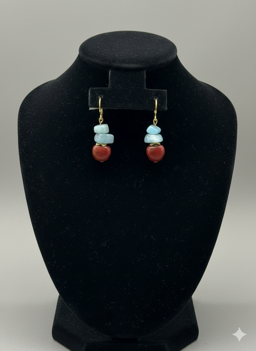 Dangle love earring by Eterno