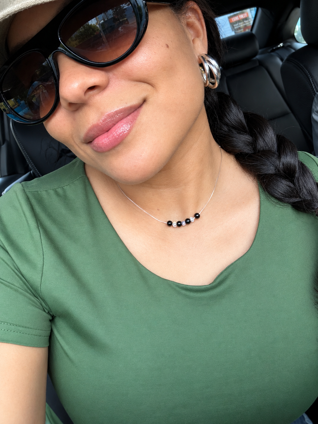 Clear necklace